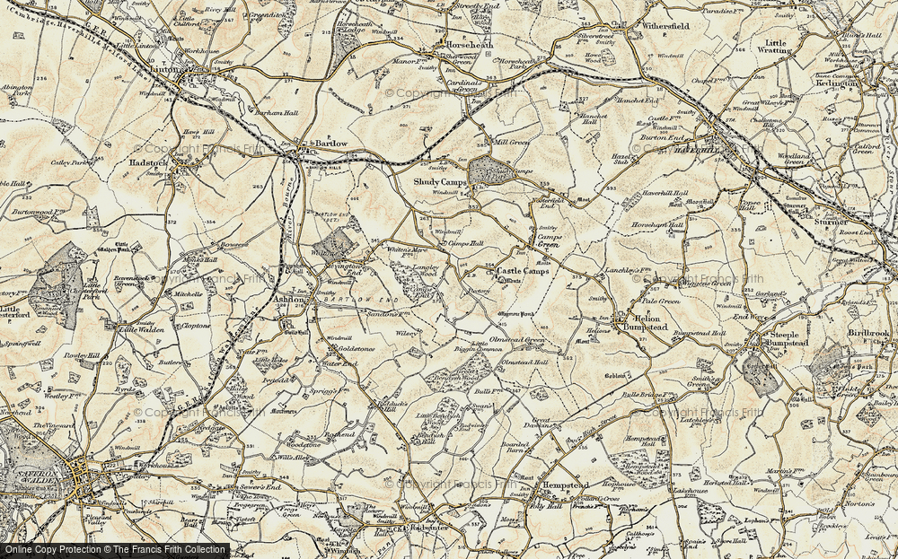 Old Map of Camps End, 1898-1901 in 1898-1901