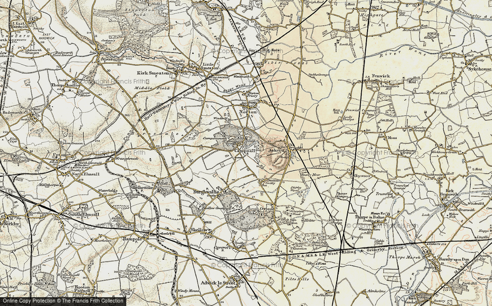 Old Map of Campsall, 1903 in 1903