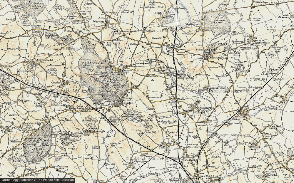 Old Map of Campsfield, 1898-1899 in 1898-1899
