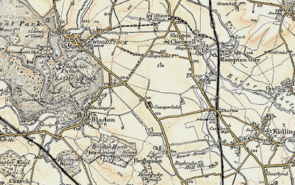 Old map of Campsfield in 1898-1899