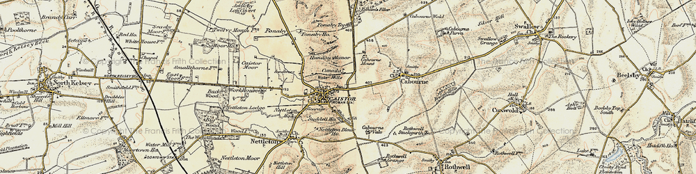 Old map of Whitegate Hill in 1903-1908