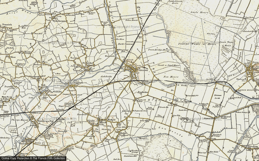 Old Map of Canal Side, 1903 in 1903