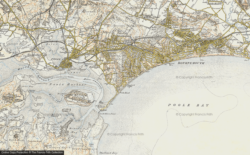 Old Map of Historic Map covering Poole Head in 1899-1909