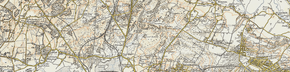Old map of Canford Heath in 1897-1909