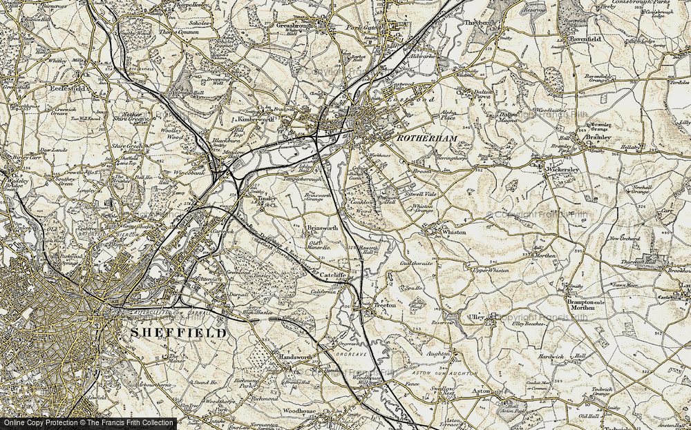 Old Map of Canklow, 1903 in 1903