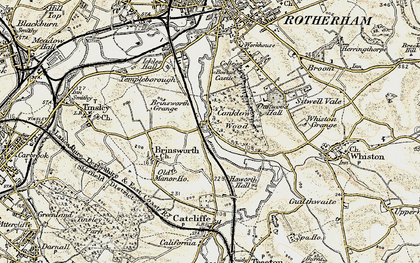 Old map of Canklow in 1903
