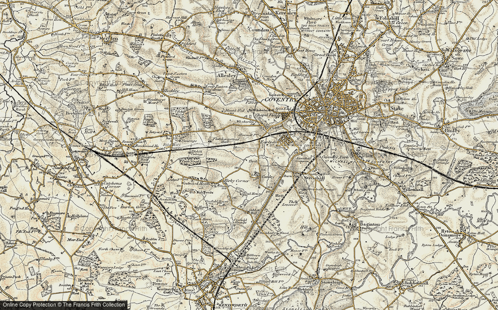 Old Map of Canley, 1901-1902 in 1901-1902