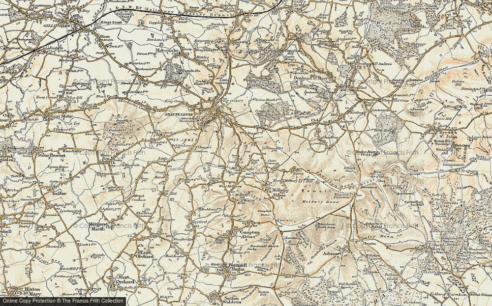 Old Map of Cann, 1897-1909 in 1897-1909
