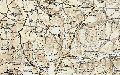Old map of Bogee Common in 1900