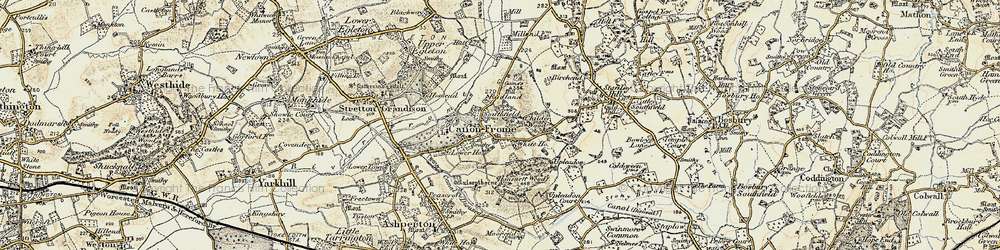 Old map of Canon Frome in 1899-1901