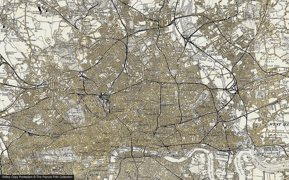 Old Map of Canonbury, 1897-1902 in 1897-1902