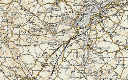 Old map of Canonstown in 1900