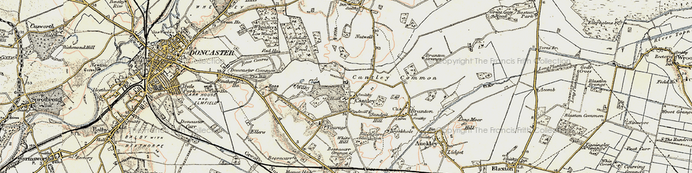 Old map of Cantley in 1903