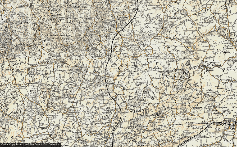 Old Map of Capel, 1898-1909 in 1898-1909