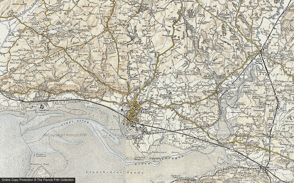 Old Map of Capel, 1900-1901 in 1900-1901