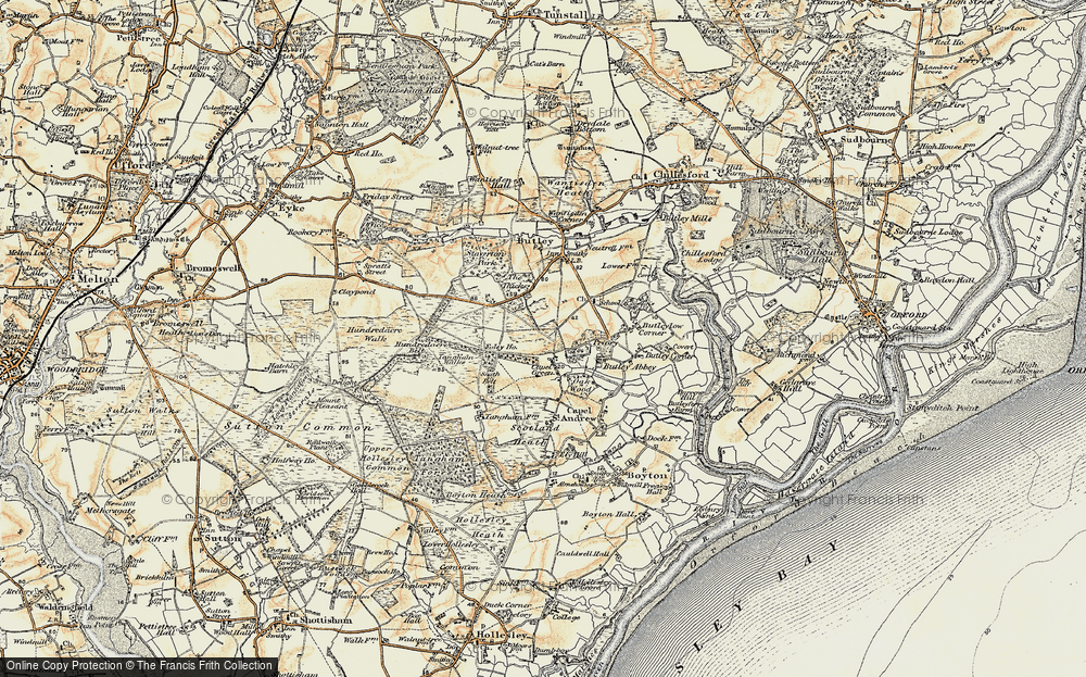 Old Map of Capel Green, 1898-1901 in 1898-1901