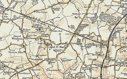 Old map of Boynton Hall in 1898-1901