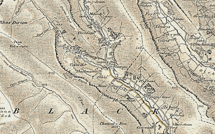 Old map of Blaen-bwch in 1900-1901