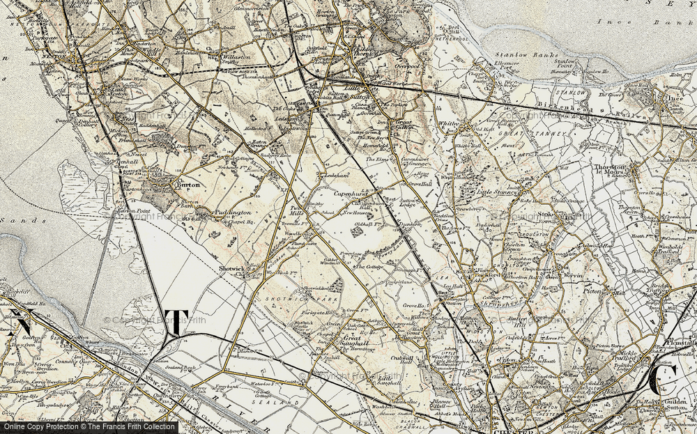 Old Map of Capenhurst, 1902-1903 in 1902-1903