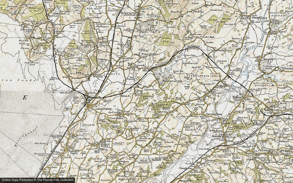 Old Map of Capernwray, 1903-1904 in 1903-1904