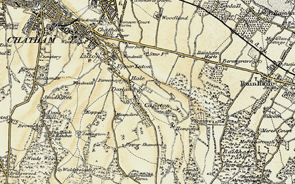 Old map of Capstone in 1897-1898