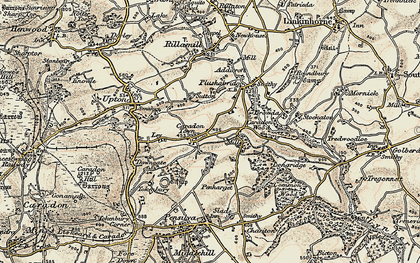 Old map of Addicroft in 1900