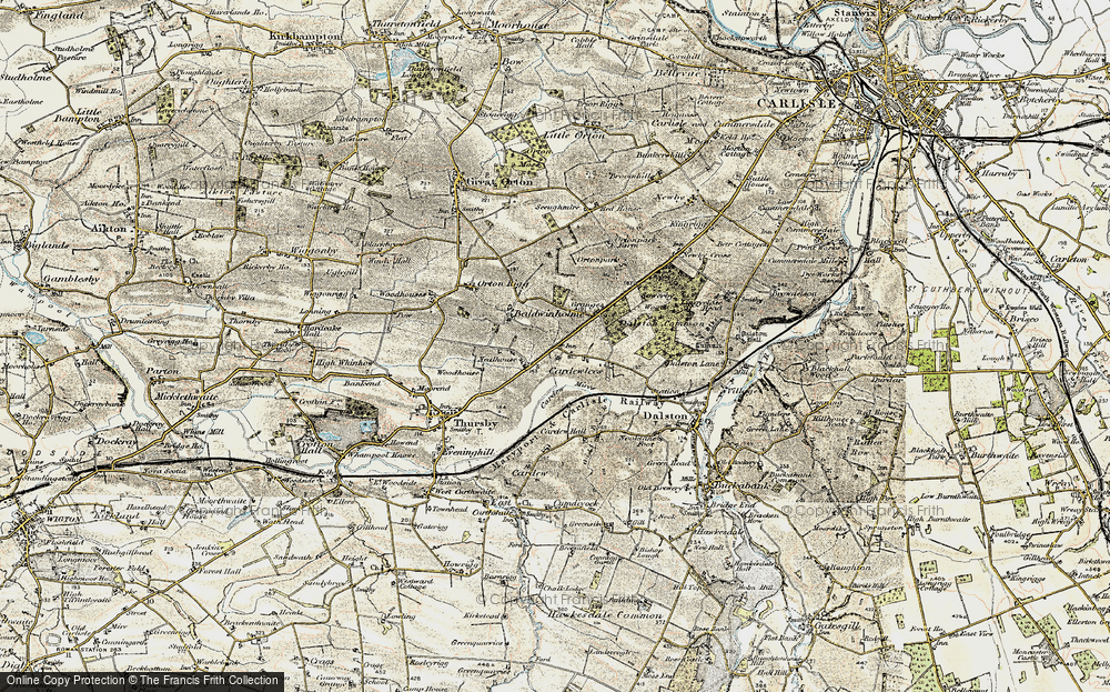 Old Map of Cardewlees, 1901-1904 in 1901-1904