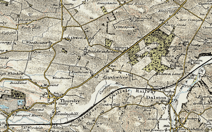 Old map of Cardewlees in 1901-1904