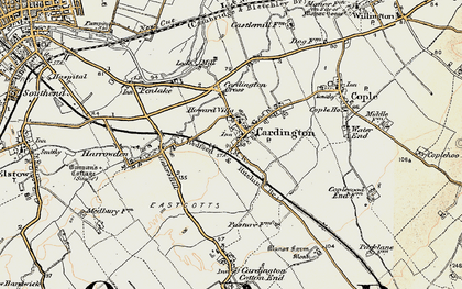 Old map of Cardington in 1898-1901