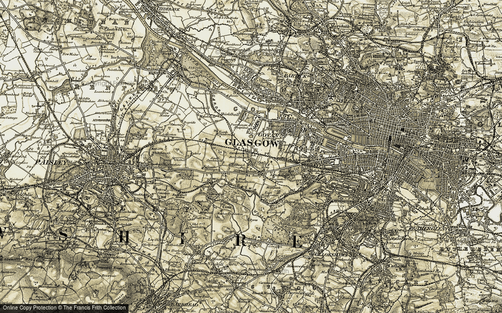 Old Map of Cardonald, 1904-1905 in 1904-1905