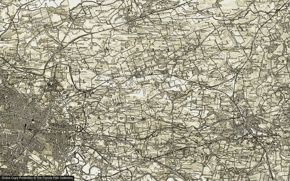 Old Map of Cardowan, 1904-1905 in 1904-1905