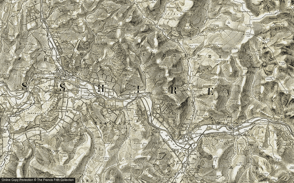Old Map of Cardrona, 1903-1904 in 1903-1904