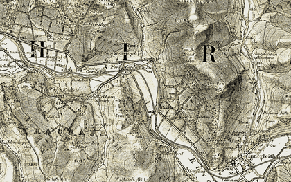 Old map of Cardrona Village in 1903-1904