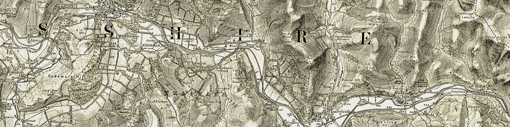 Old map of Lee Pen in 1903-1904