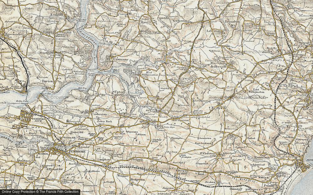 Old Map of Carew Newton, 1901-1912 in 1901-1912