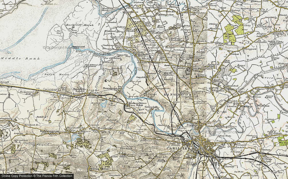 Old Map of Cargo, 1901-1904 in 1901-1904