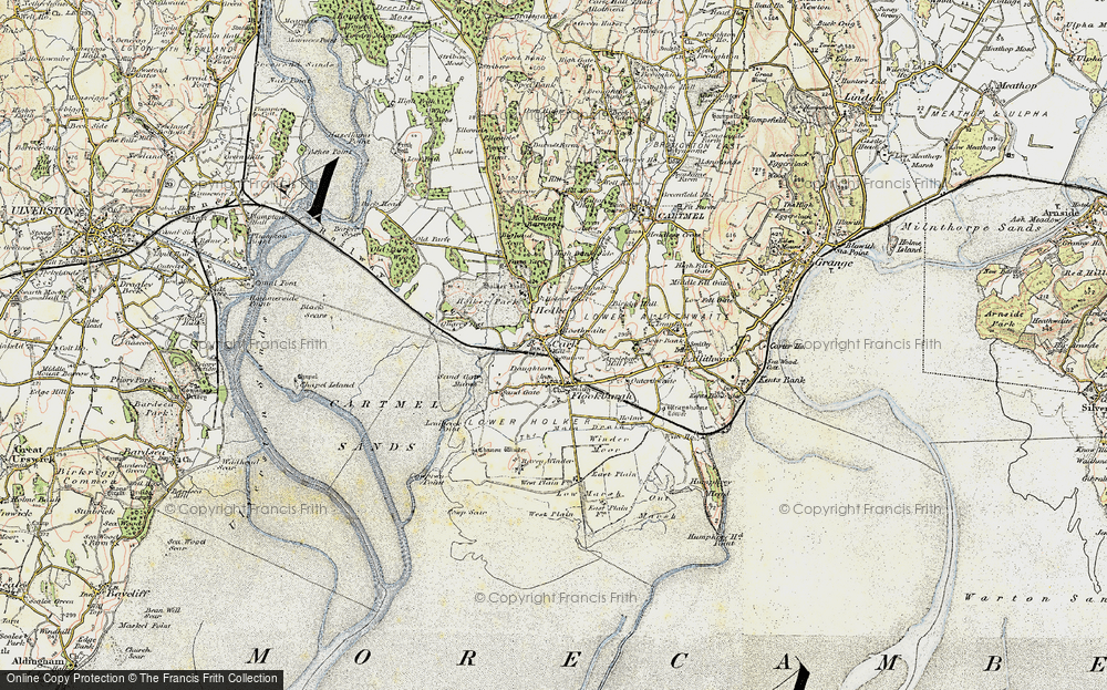 Old Map of Cark, 1903-1904 in 1903-1904