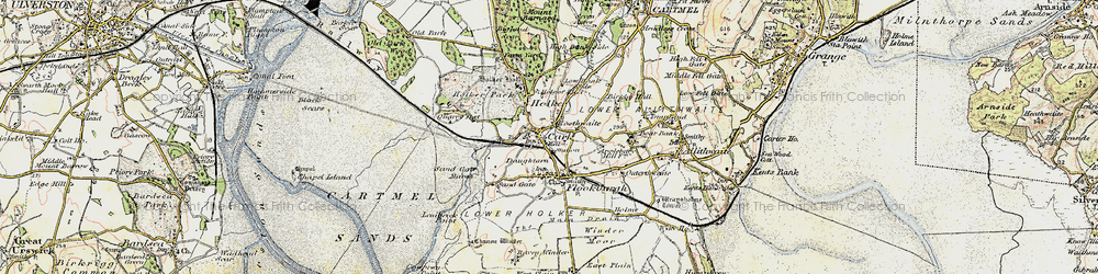 Old map of Cark in 1903-1904