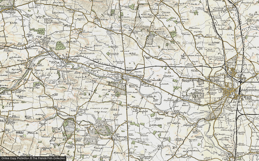 Old Map of Carlbury, 1903-1904 in 1903-1904