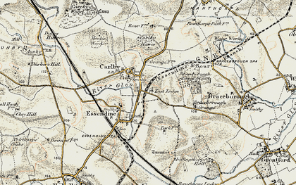 Old map of Braceborough Great Wood in 1901-1903