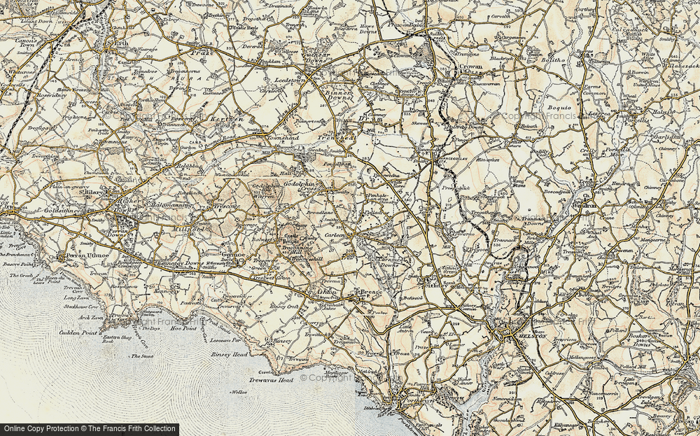 Old Map of Carleen, 1900 in 1900