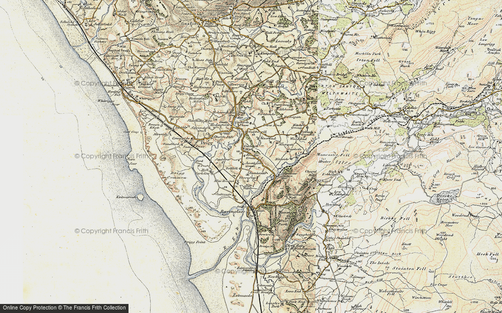 Old Map of Historic Map covering Boadle Ground in 1903-1904