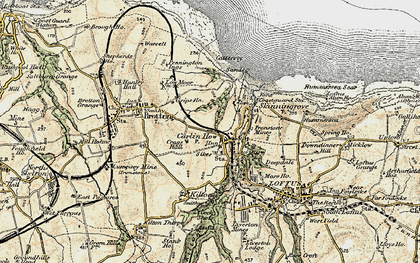 Old map of Carlin How in 1904