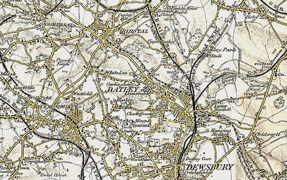 Old map of Carlinghow in 1903