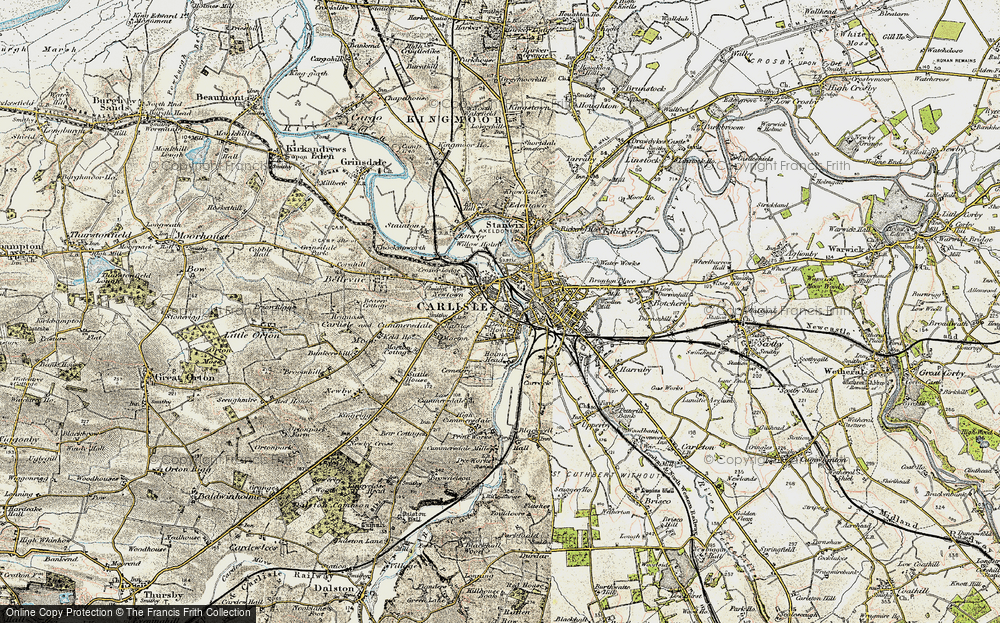 Old Map of Carlisle, 1901-1904 in 1901-1904