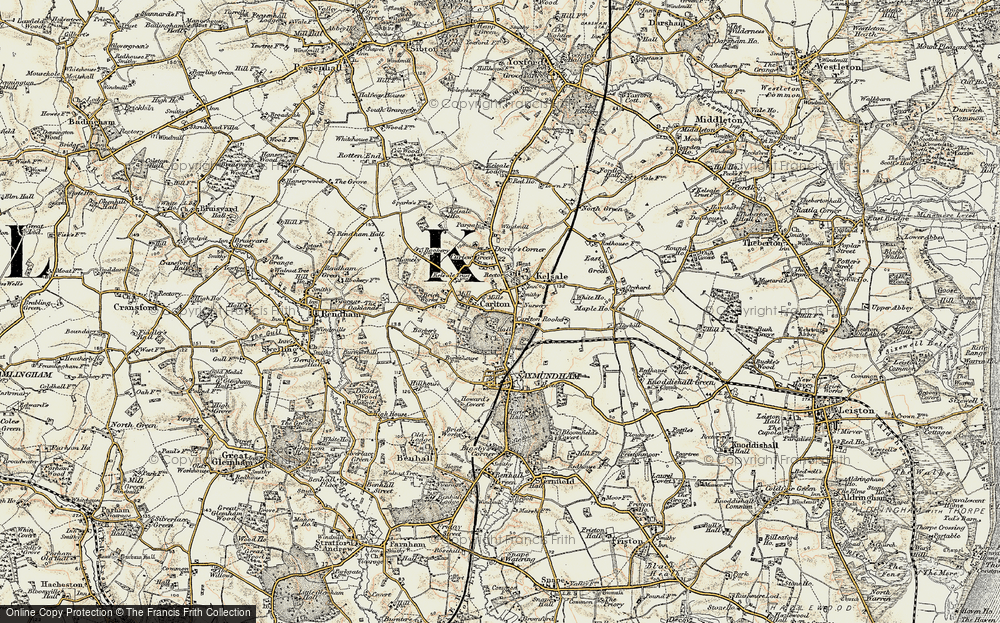 Old Map of Carlton, 1898-1901 in 1898-1901
