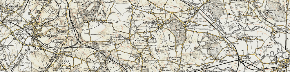 Old map of Carlton in 1903