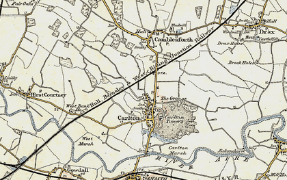 Old map of Carlton in 1903