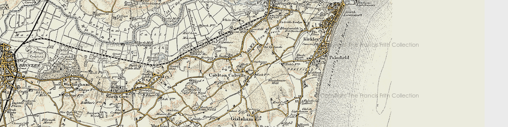 Old map of Boundary Dyke in 1901-1902