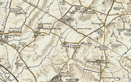 Old map of Carlton Curlieu in 1901-1903